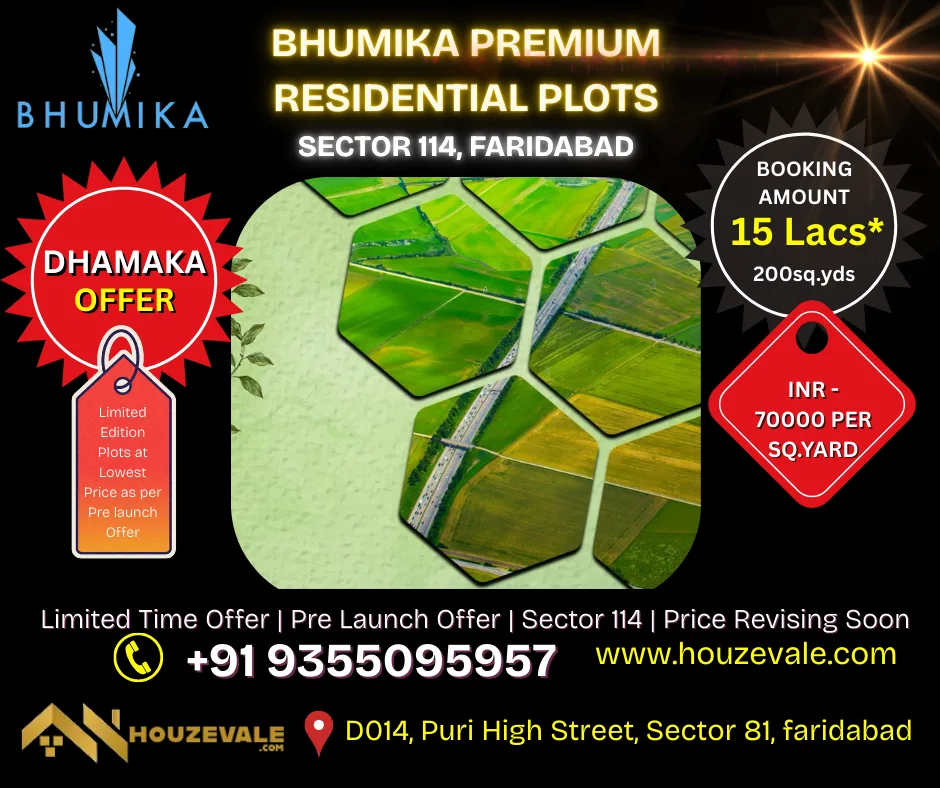 Bhumika Plots Booking in Faridabad